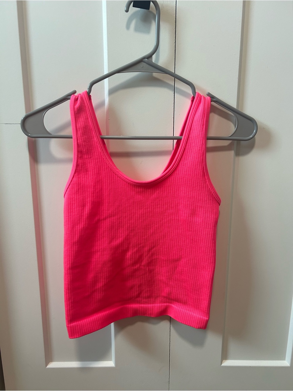 A New Day Bright Fuchsia Athletic Ribbed Tank